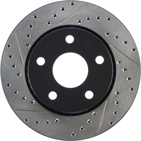 CENTRIC PARTS Sport Drilled/Slotted Brake Rotor, 127.67068R 127.67068R